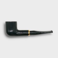 Aldo Morelli Fiorita Black 514 Smooth 9mm Filter Straight Fishtail Pipe (AMF185)