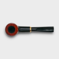 Aldo Morelli Fiorita Black 514 Smooth 9mm Filter Straight Fishtail Pipe (AMF185)
