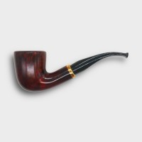 Aldo Morelli Fiorita Cherry 494 Smooth 9mm Filter Bent Fishtail Pipe (AMF193)