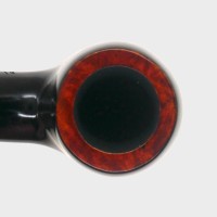 Aldo Morelli Fiorita Black 511 Smooth 9mm Filter Bent Fishtail Pipe (AMF194)