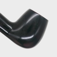 Aldo Morelli Fiorita Black 512 Smooth 9mm Filter Bent Fishtail Pipe (AMF195)