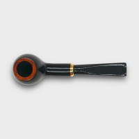 Aldo Morelli Fiorita Black 513 Smooth 9mm Filter Fishtail Pipe (AMF196)