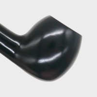 Aldo Morelli Fiorita Black 513 Smooth 9mm Filter Fishtail Pipe (AMF196)