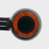 Aldo Morelli Fiorita Black 513 Smooth 9mm Filter Fishtail Pipe (AMF196)