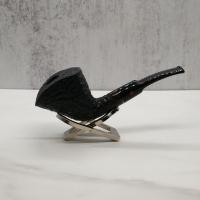 Moretti Black Sandblast Fishtail Mouthpiece Pipe (ART517)