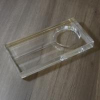 Rectangle Crystal Glass 1 Position Cigar Ashtray