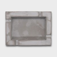 Angelo Cement Rectangle 4 Position Ashtray - Grey
