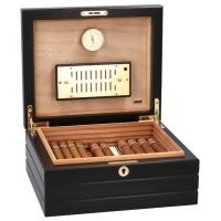 Adorini Firenze Medium Deluxe Cigar Humidor - 75 Cigar Capacity (AD049)
