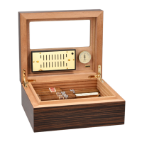 Adorini Vittoria Medium Deluxe Cigar Humidor - 75 Cigar Capacity (AD101)