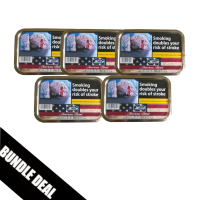 BUNDLE DEAL - American Blends Caribbean C (Formerly Caribbean Coconut) Pipe Tobacco - 5 x 50g Tin