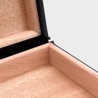 Prestige Augustus Leather Black Travel Humidor - 20 Cigar Capacity