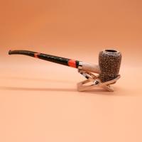 Corn Cob Blaze Orange Elf Cobbit Pipe - Black & Orange