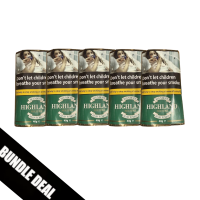 BUNDLE DEAL - Blenders Highland RR Mixture (Ready Rubbed) Pipe Tobacco 5 x 40g Pouch