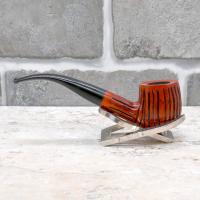 Dr Plumb Lightweight Metal Filter Fishtail Carved Briar Pipe (DP445)
