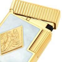 ST Dupont Lighter - Ligne 1 - Romeo y Julieta White & Yellow Gold