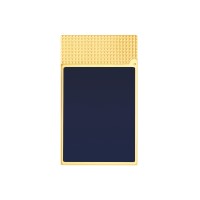 ST Dupont Lighter - Ligne 2 Micro - Blue Lacquer & Yellow Gold