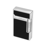 ST Dupont Lighter - Le Grand New - Black Lacquer & Palladium