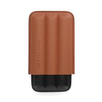 Les Fines Lames Cigar Case - TRIO Brown - Fits 3 Cigars