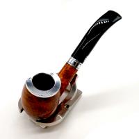 Chacom Baccara Orange 43 Smooth Bent 9mm Metal Filter Adapter Fishtail Pipe (CH829)