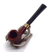 Chacom Old Briar 159P Mahogany Smooth Metal Filter Fishtail Pipe (CH754)