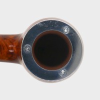 Chacom Baccara Orange 43 Smooth Bent 9mm Metal Filter Adapter Fishtail Pipe (CH852)