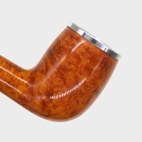 Chacom Baccara Orange 186 Smooth Straight 9mm Metal Filter Adapter Fishtail Pipe (CH853)