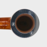Chacom Baccara Orange 186 Smooth Straight 9mm Metal Filter Adapter Fishtail Pipe (CH853)
