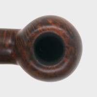 Chacom Reverse Calabash Matte Brown Bent Pipe (CH857)