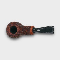 Chacom Reverse Calabash Rustic Brown Bent Pipe (CH858)
