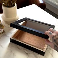 Prestige Chateau Glasstop Humidor - Black - 20 Cigar Capacity