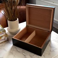 Prestige Chalet Humidor - Black - 50 Cigar Capacity