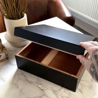 Prestige Chalet Humidor - Black - 50 Cigar Capacity