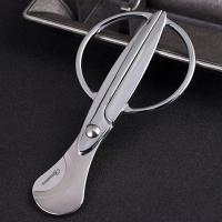 Cigarism Stainless Steel Cigar Cutter Scissors - Silver