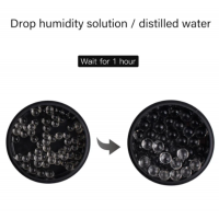 Bargain Round Humidifier - Black - up to 50 cigars capacity