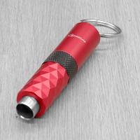 Cigarism Aluminium Alloy Cigar Punch Cutter with Key Ring - Red