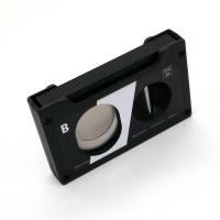 Cigarism Triple Jet Flame Lighter and Cassette Style Cigar Cutter Gift Set - Black