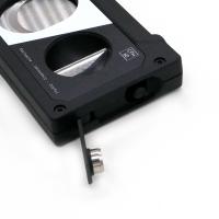 Cigarism Triple Jet Flame Lighter and Cassette Style Cigar Cutter Gift Set - Black