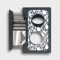 Cigarism Jet Flame Lighter, Cigar Cutter & Ashtray Gift Set - Skull