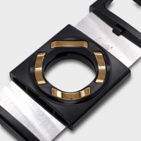 Angelo Double Blade Guillotine Cutter - Black & Gold - 64 Ring Gauge