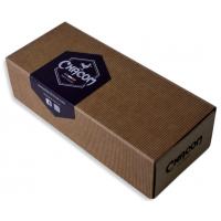 Chacom Reverse Calabash Brown Bent Fishtail Pipe (CH735)