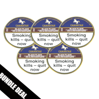 BUNDLE DEAL - Charatan Black Flake Pipe Tobacco - 5 x 50g Tin