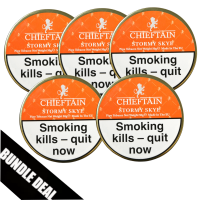 BUNDLE DEAL - Chieftain Stormy Skye Pipe Tobacco - 5 x 50g Tin