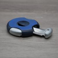 Cigarism Round G10 Semi-Automatic V-Cut Cigar Cutter - Blue - End of Line