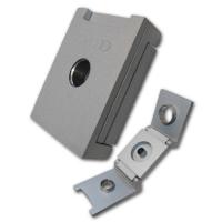 Credo 3 in 1 Cigar Punch Cutter - Square - Silver