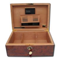 Daniel Marshall Large Burl Humidor - 125 Cigar Capacity