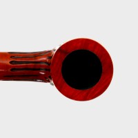 Dr Plumb Standard Metal Filter Fishtail Carved Briar Pipe (DP560)