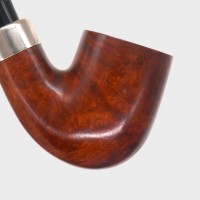 Dr Plumb Classic Bent Smooth Metal Filter Briar P Lip Style Pipe (DP566)