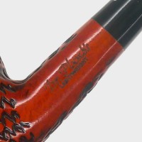 Dr Plumb Lightweight Metal Filter Fishtail Carved Briar Pipe (DP567)