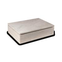 Davidoff Monolith Humidor - Cream Limestone - 120 Cigar Capacity