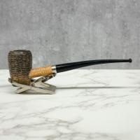Corn Cob Elf Cobbit Bent Fishtail Pipe - Black